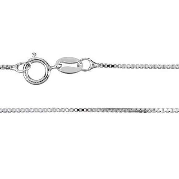 a new day Jewelry - Unisex 0.8mm 925 Sterling Silver 16'' Rolo Chain